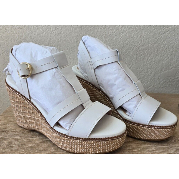 Cole Haan Shoes - Cole Haan Cloud Feel All Day Wedge 75 Sandals Women’s Size 8 B New In Box White